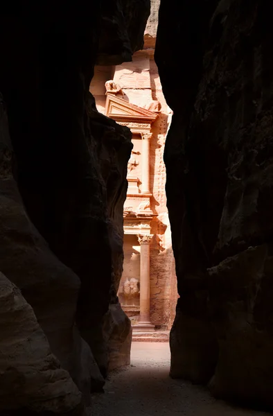 O Tresury em Petra — Fotografia de Stock