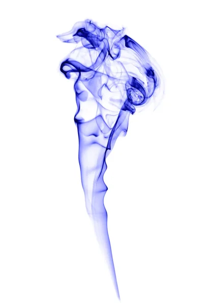 Isolado de fumo azul — Fotografia de Stock