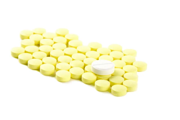 Tablety izolované na bílém pozadí — Stock fotografie