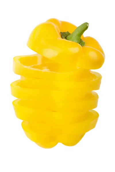 Yellow paprika from slices — Stock Photo, Image