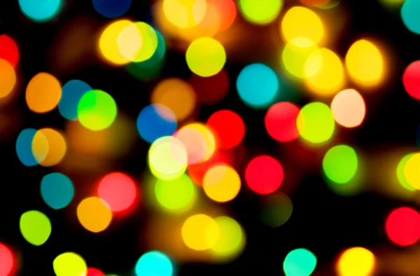 Multicolored holiday lighs Stock Photo