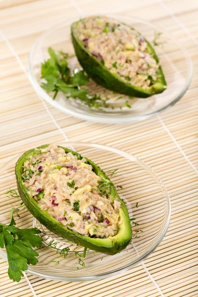 Salad of avocado and tuna — Stock Photo, Image