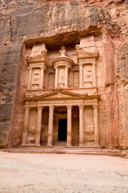 The Treasury. Ancient city of Petra clipart