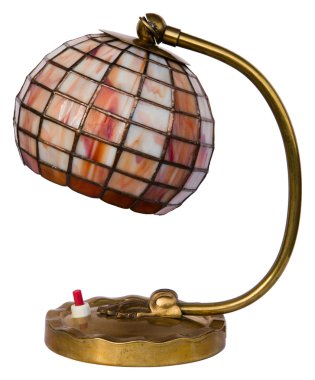 Stained glass lamp isolated clipart