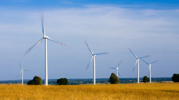 Power generating wind turbines — Stock Photo, Image