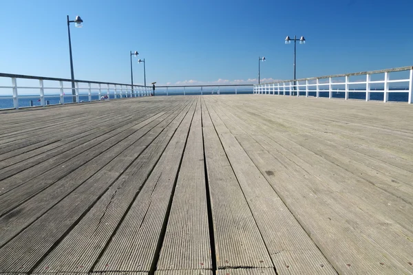 stock image Wooden pier over a sea