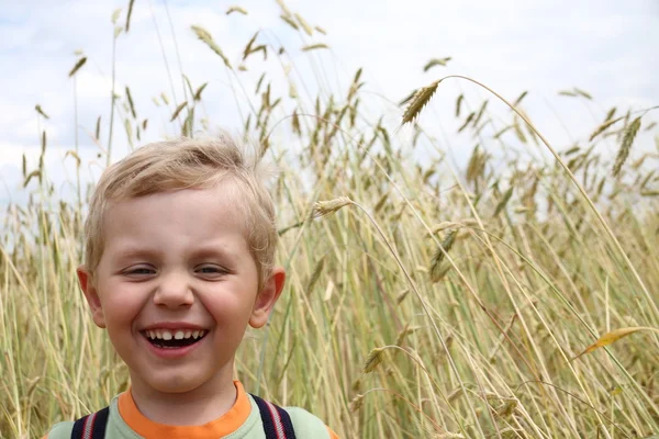 3 ans garçon riant — Photo
