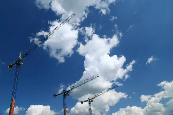 Contruction cranes Royalty Free Stock Images