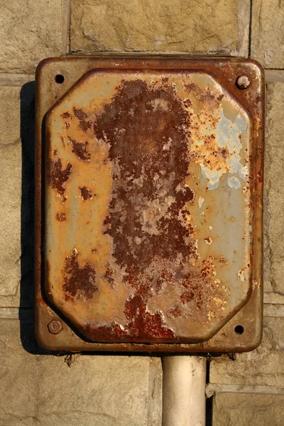 古いさびた電気ボックス — ストック写真