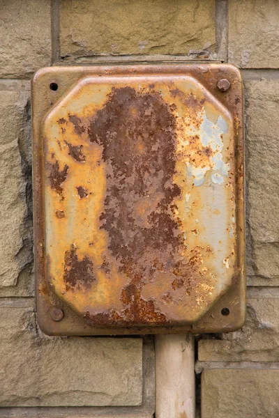 Old rusty eletrical box — Stock Photo, Image