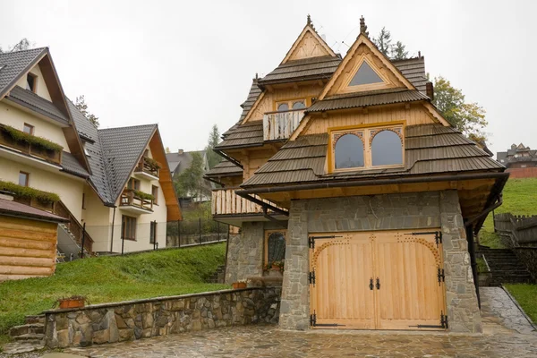 Traditionele hooden huis in Bergen — Stockfoto