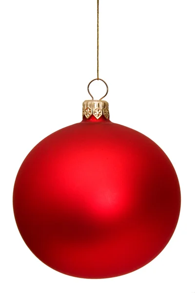 Modrý vánoční koule izolované — Stock fotografie