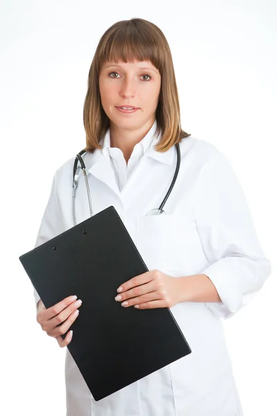Medico con un quaderno — Foto Stock