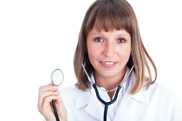 Arts met een stethoscoop — Stockfoto