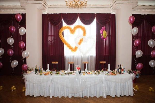 Mooie bruiloft tabel — Stockfoto