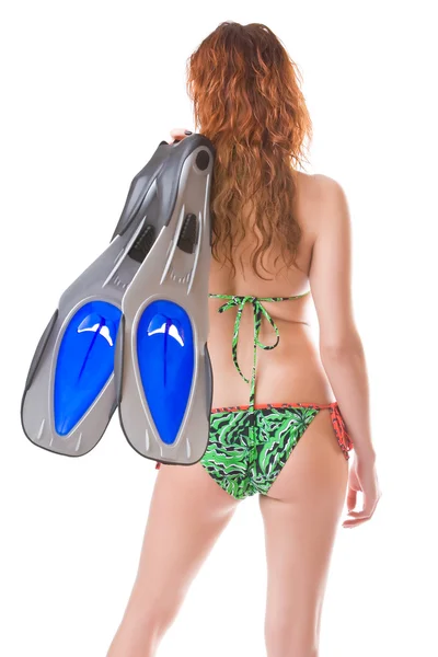Blauwe flippers — Stockfoto