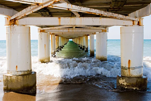 stock image Under a mooring