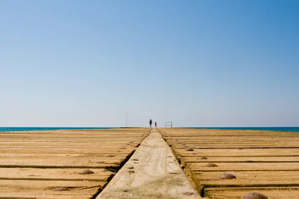 stock image Wooden mooring