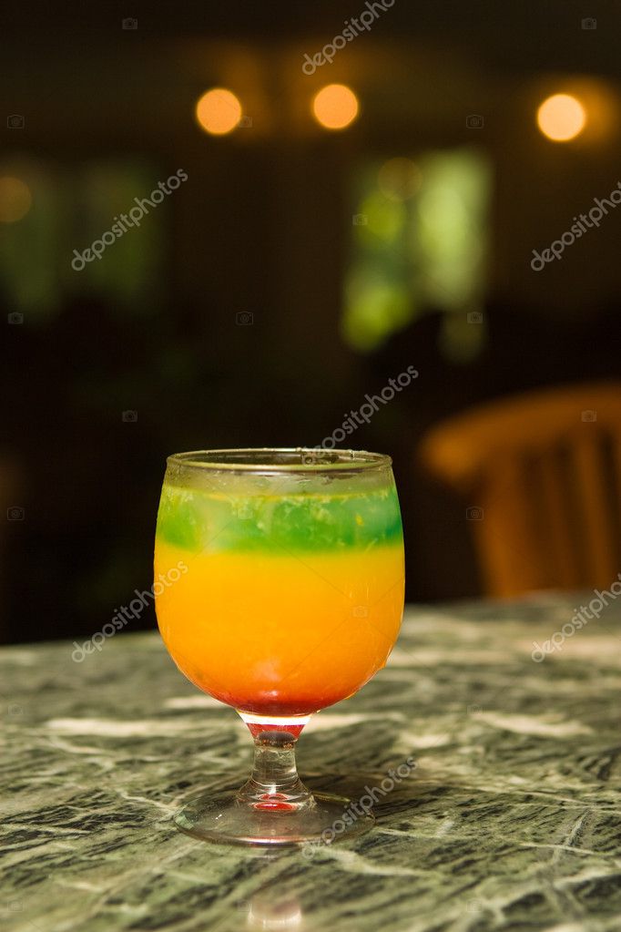 Multi-coloured cocktail — Stock Photo © bivni1 #1756914