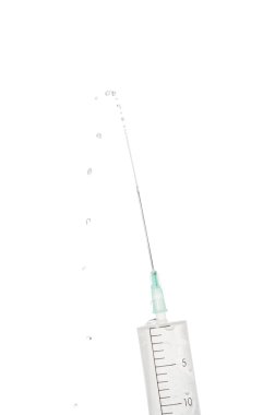 Plastic medical syringe clipart