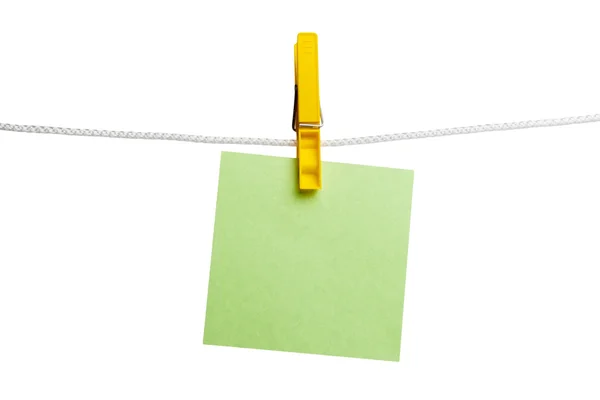 Yellow clothespin — Stock fotografie