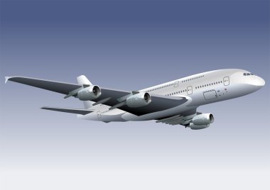 Vector Double-deck A380 Lagest Jetliner