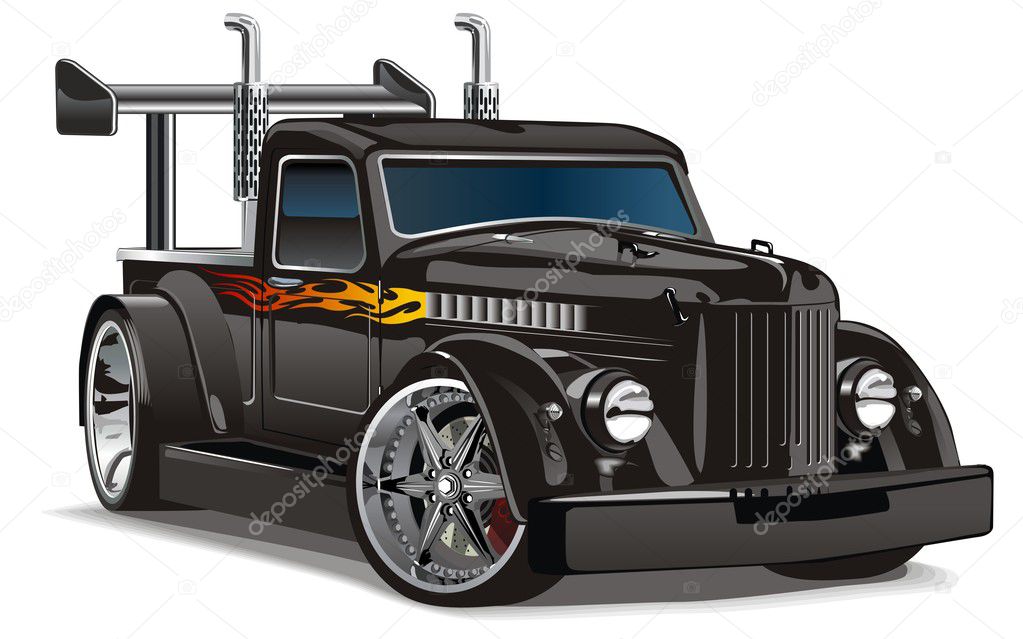 Vector Retro Hotrod Stock Vector Mechanik