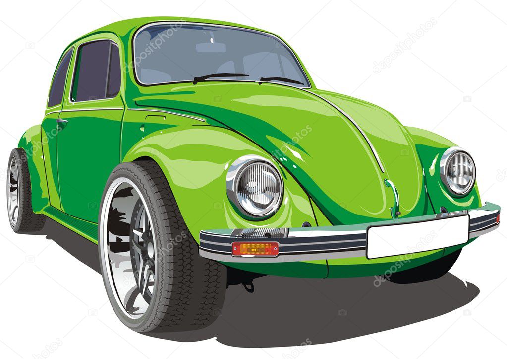 Vector Tuned Retro Car — Stock Vector © Mechanik 2395684