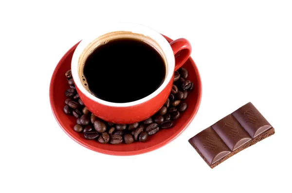 Caffè e cioccolato — Foto Stock