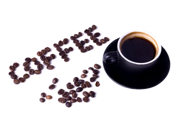 Cangkir kopi dengan latar belakang putih — Stok Foto
