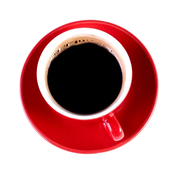 Secangkir kopi di atas putih — Stok Foto