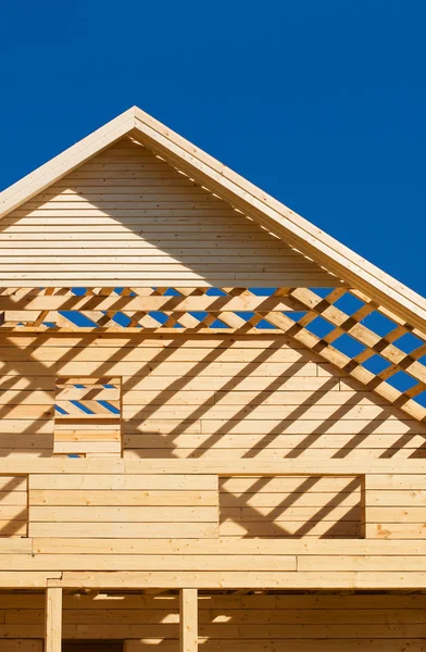 Unfinished wooden house — Stock Photo, Image