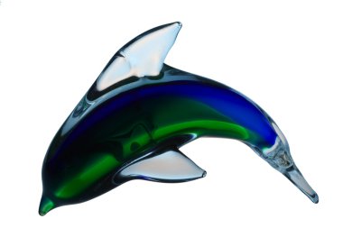 Glass dolphin clipart