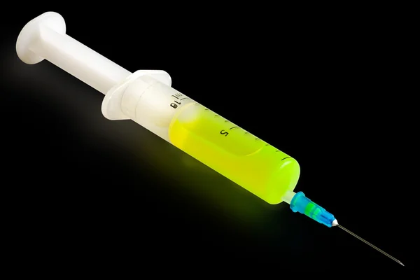 Syringe (green) 03 — Stock Photo, Image
