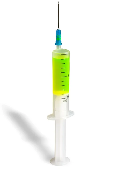 Injekční stříkačka (zelená) 02 — Stock fotografie