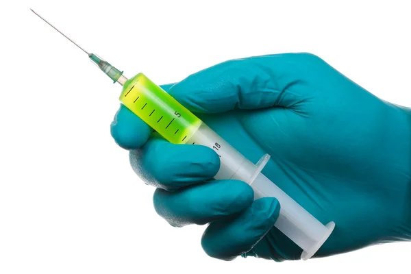 Hand with syringe 2 — Stock Photo, Image