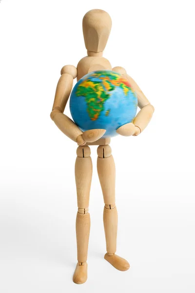 Figure,Earth,one — Stock Photo, Image