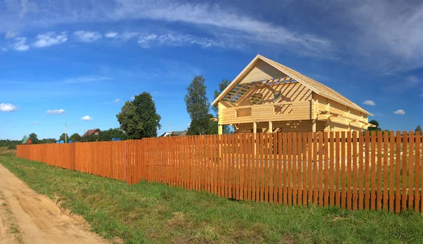 New wooden home — Stok fotoğraf