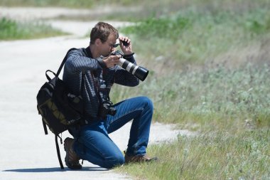 fotoğrafçı bir foreshortening seçer