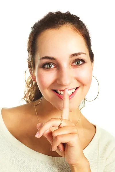 Girl telling a secret — Stock Photo, Image
