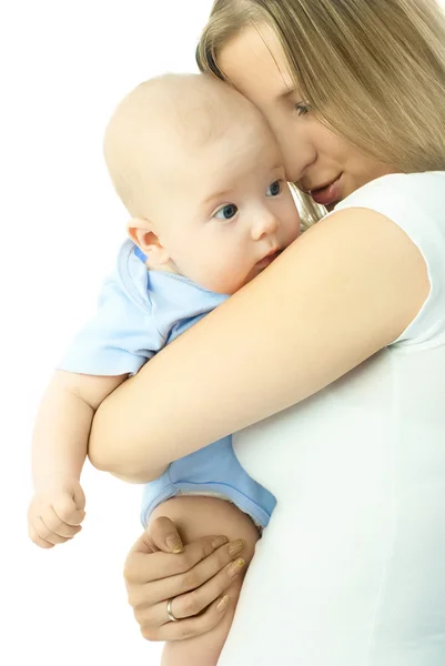 Ευτυχισμένη μητέρα με το μωρό της — Φωτογραφία Αρχείου