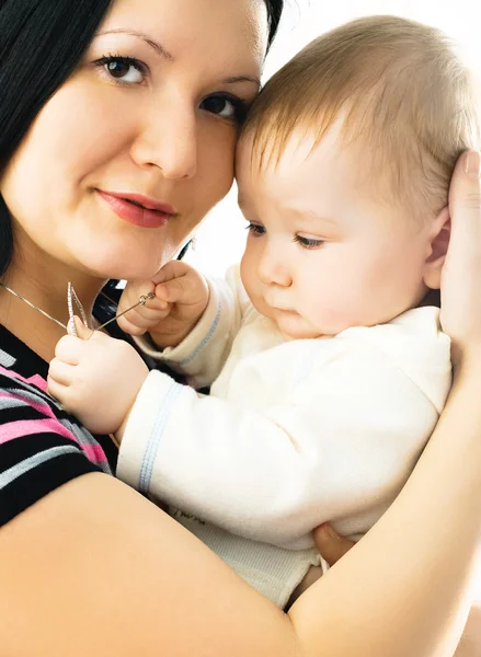 Gyönyörű anya és a baba — Stock Fotó