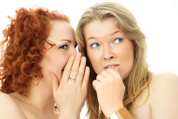 Two gossiping girls — Φωτογραφία Αρχείου