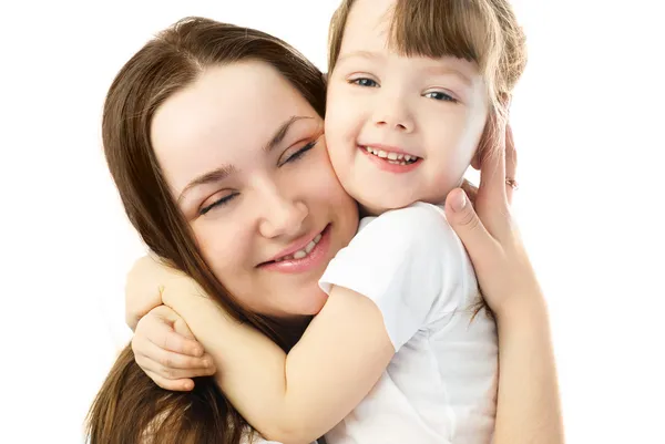 Mutter und Tochter umarmen sich — Stockfoto