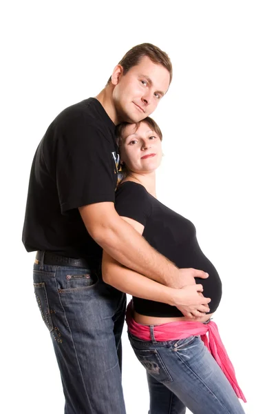 Casal esperando por um bebê — Fotografia de Stock