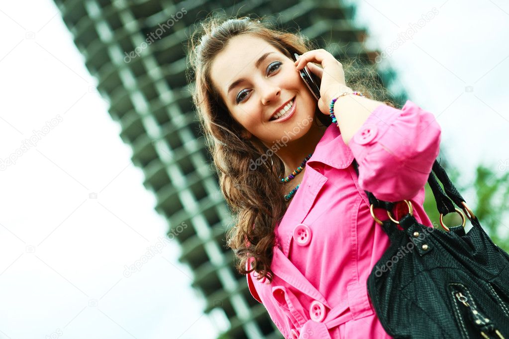 Woman with a cellphone