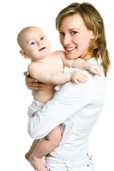 Beautiful mother with her baby — Stock Photo, Image