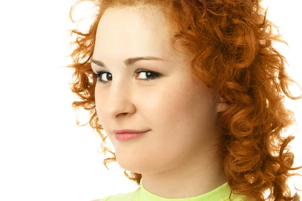 Donna con i capelli rossi Fotografia Stock