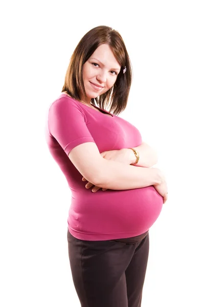 Heureuse femme enceinte — Photo