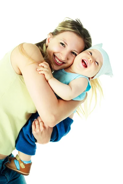 Щаслива мати і дитина — стокове фото